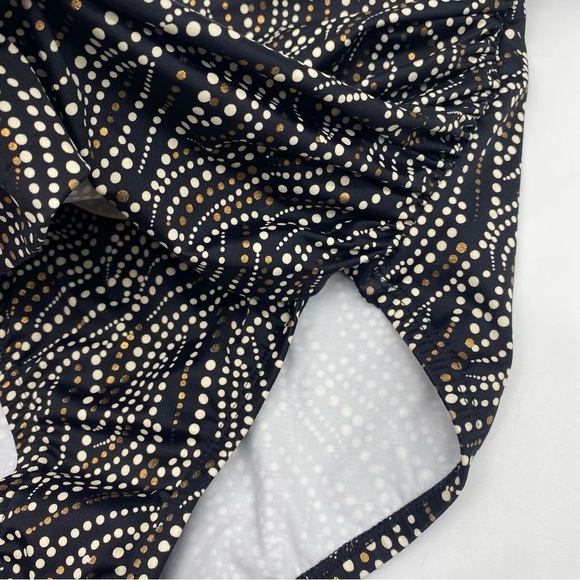 Miraclesuit Women's Printed Tummy Control High-Waist Bikini Bottoms, Black 8 - Picture 5 of 7